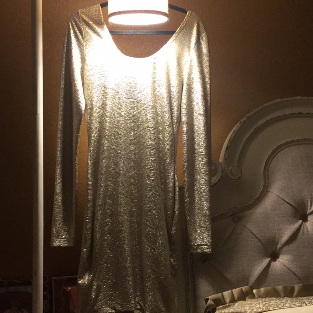BCBG Gold Party dress